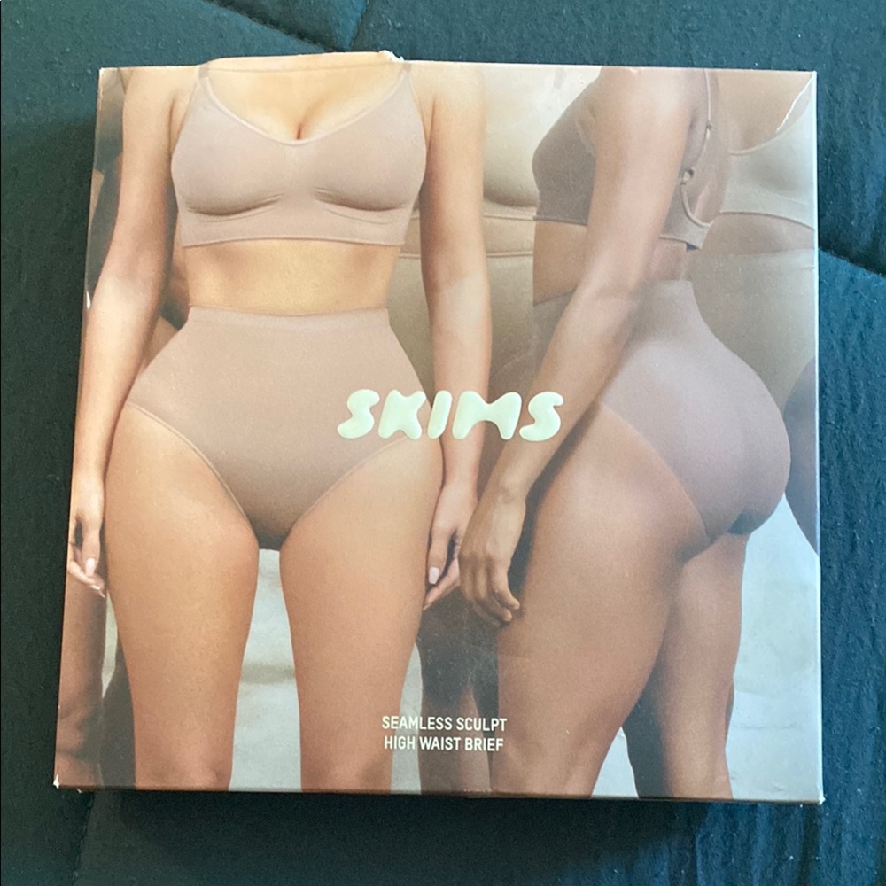 SKIMS High Waist Brief in Tan